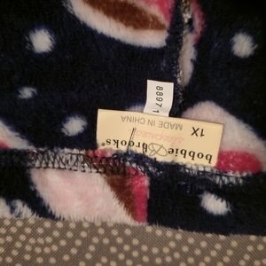 Bobbie Brooks Navy and Pink Fleece